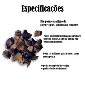 Petisco Pulmão Suíno Para Cães E Gatos Desidratado 50g