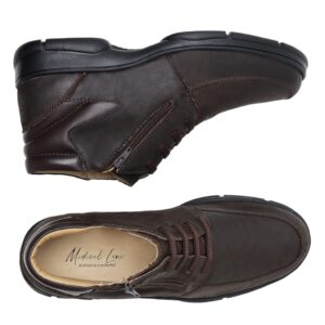 Coturno Masculino Bota Botina Ortopédico de Conforto Anatômico Linha Medica Ziper REF 514