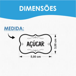50 Adesivos Vinil Transparente para Potes de Mantimentos 5x3cm