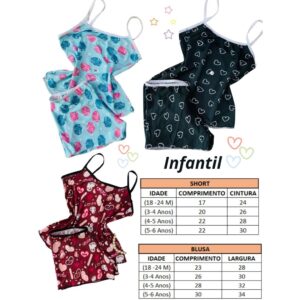 Kit 3 Pijama Baby DOL INFANTIL Ligante