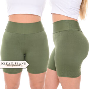 Kit 3 Shorts Legging Feminino Meia Coxa Cintura Alta Bermuda Zero Transparência