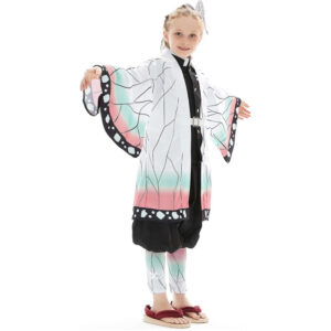 Manto Capa Shinobu Kocho Demon Slayer Kimetsu no Yaiba infantil