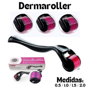 Kit Dermaroller Dermaroler Derma Roller System 1un/3un/5un medida 0.5 a 2.0mm DRS