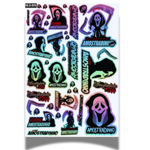 Kit +40 Adesivo Holografico Pernalonga Hum Amostradinho 244 Osascorte Super Prova D’Água