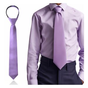 GRAVATA SLIM COM NÓ PRONTO E REGULAGEM JUVENIL LILAS PAJEM CASAMENTO BATIZADO