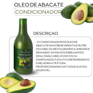 Kit Maycrene Óleo De Abacate Shamp+Cond+Masc+Oleo Reparador+Ativador de cachos + Modelador de cachos pierry lohan