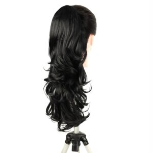 Rabo de cavalo ondulado Tania com presilha 2 modos de uso Bio Fibra Fashion Classic 70cm