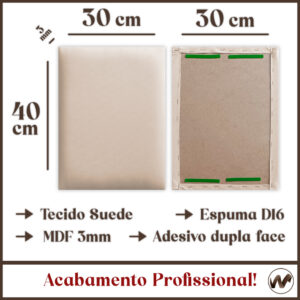 KIT DE CABECEIRA PARA CAMA BOX – PERSONALIZADA – TAM 40×30 – ELEGÂNCIA E CONFORTO!