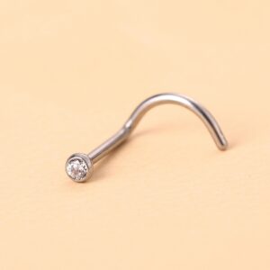 Piercing Nostril Ponto de Luz Multicolorido | de Nariz Piercing aba Nasal KA609