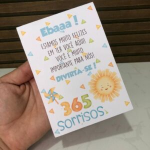10 Plaquinhas 365 SORRISOS – Centro de mesa plaquinha para decoração de festa infantil