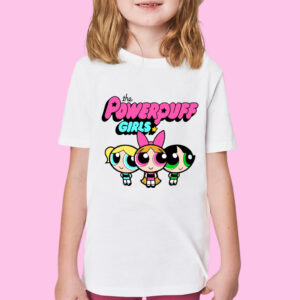 CAMISETA CAMISA BLUSA INFANTIL JUVENIL MANGA CURTA DESENHO ANIMADO MENINAS SUPER PODEROSAS