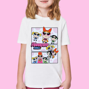 CAMISETA CAMISA BLUSA INFANTIL JUVENIL MANGA CURTA DESENHO ANIMADO MENINAS SUPER PODEROSAS