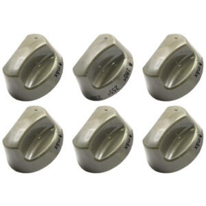 KIT 6 BOTÕES FOGÃO ESMALTEC ÁGATA / TOPÁZIO / JADE 5 BOCAS ORIGINAL