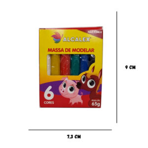Kit 20 Massinha de Modelar + 50 Cortador Molde Forminha p/ Kit Festa Lembrancinha Prenda
