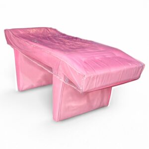 Capa para Maca Reta Curva Estética Impermeável 70cm Plástica Protetora Transparente Fácil de Limpar