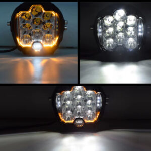 Par Farol Milha Led Off Road Trilha Gaiola Jeep Trator Utv Baja auxialiar Caminhão Expedição Jipe