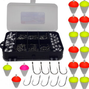 Kit Pesca Vara Telescópica e Kit Completo Acessórios para Pesca Caniço Enrolador de Linha Maleta Caixa Organizadora