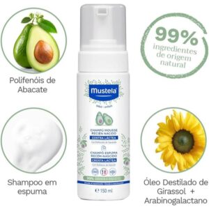 Shampoo Mousse Mustela Bebê Recém Nascido 150ml
