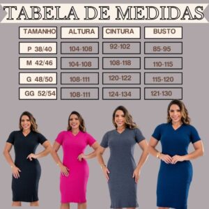 Kit 2 Vestido Tubinho Mídi Elegante Com Manga