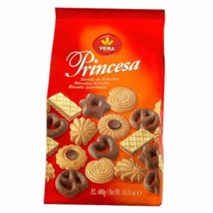 BISCOITO IMPORTADO PORTUGUÊS PRINCESA SORTIDO VIEIRA 400g