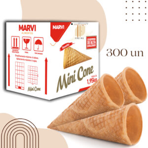 CASQUINHA MINI CONE PARA CONE TRUFADO MARVI 300 UNIDADES