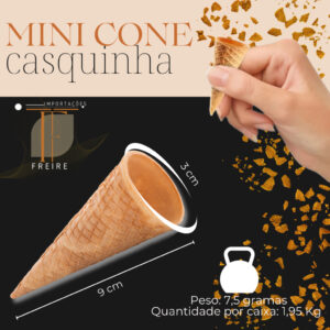 Casquinha MINI CONE para Cone trufado MARVI 300 Unidades