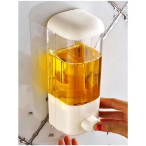 Dispenser Automático Sabão Detergente De Parede 500ml Reservatório Produtos Limpeza