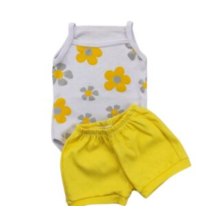 Conjunto Infantil Bebê Body e Short Menina100% Suedine