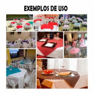 Kit 15 Toalhas de TNT 70×70 Cobre Mancha Decoração Festa Infantil Casamento Mesa de Convidados