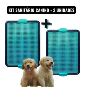 Kit 2 Banheiro Cachorro Sanitário Canino Educador Xixi Higiênico Lavável Banheiro Lavável Pet – 2 unidades