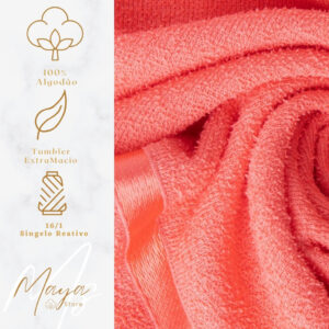 Kit com 4 Toalhas lyra (2 BANHO + 2 ROSTO) – 100% Algodão