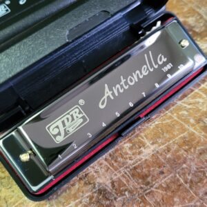 Gaita de Boca Harmonica Antonella By JDR 20 Vozes em Dó Profissional p/ Blues Pop