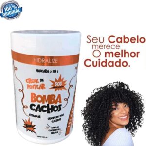 Gelatina Capilar + Creme de Pentear Bomba de Cachos Super Definição 1kg