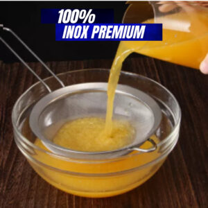 Jogo 05 Espremedor de Limão Peneiras Inox Coador 14cm 16cm 18cm Fatiador Ralador 4 Faces Alimentos Utensílios Cozinha