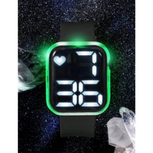 Relógio Eletrônico LED Oceano com Moda Digital Esportivo Infantil LED Pisca Colorido Varias Cores