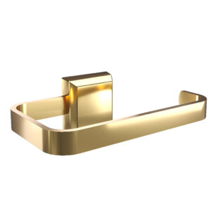 Papeleira Para Banheiro Luxo Gold Alumínio Lavabo Dourado