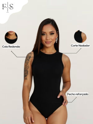 KIT 3 Body Canelado Feminino Regata Premium Anarruga Candy Colors Verão Bore Bory