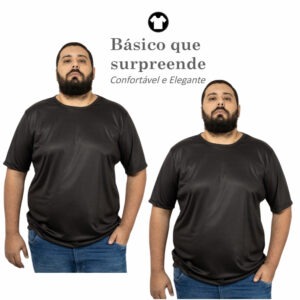 Kit 2 Camiseta Plus Size Combo com 2 Dry Fit Masculina – Treino Academia Esportes Corrida Casual – Envio Rápido