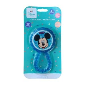 CHOCALHO MORDEDOR PARA BEBE MACIO FLEXÍVEL MICKEY DISNEY