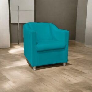POLTRONA DECORATIVA REFORÇADA PARA HOSPITAL RECEPÇÃO ESCRITÓRIO CONSULTÓRIO SUEDE CORES PÉS CROMADO