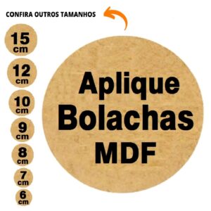100 Bolacha de mdf Redonda Aplique Circular 15cm MDF 3MM