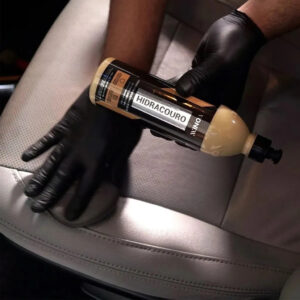 Kit Produto para Limpar Couro Higicouro Vonixx Hidratante Banco Couro Sofá Hidracouro Pincel Limpeza Pano Aplicador