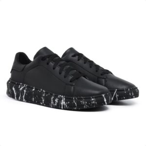 Sapatenis Tenis Casual Masculino Sneaker Sola Alta Macio Chunky Leve Confortável Estiloso Sola Oversize Lancamento Couro