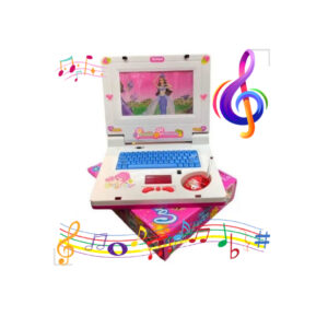 Laptop Infantil Princesas Imagem Toca Musica Rosa Brinquedo Notebook Luzes Criança Menina