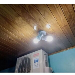 Kit Luminária Spot Tela Duplo Sobrepor Alumínio Direcionável 110/220 Volt Bocal Comum E27