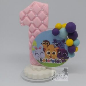 Vela bolofofos/vela de biscuit bolofofos/vela bolofofos 1 ano