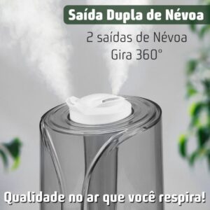 Umidificador de ar com tanque de água grande de 3.5L desligamento automático sem água e 24 horas de trabalho para quarto
