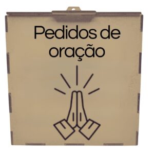 Caixa Urna para Pedidos de Oração dizimo cartinha carta para Deus pedidos urna igreja presente