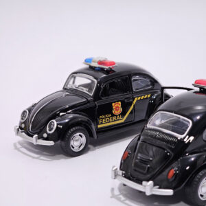 FUSCA POLÍCIA FEDERAL FUSQUINHA EMERGENCIA MINIATURA DE FERRO BRINQUEDO DE MENINO CARRO COLECIONÁVEL