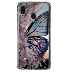Capa Samsung A20/ A30 case desenhos variados borboleta